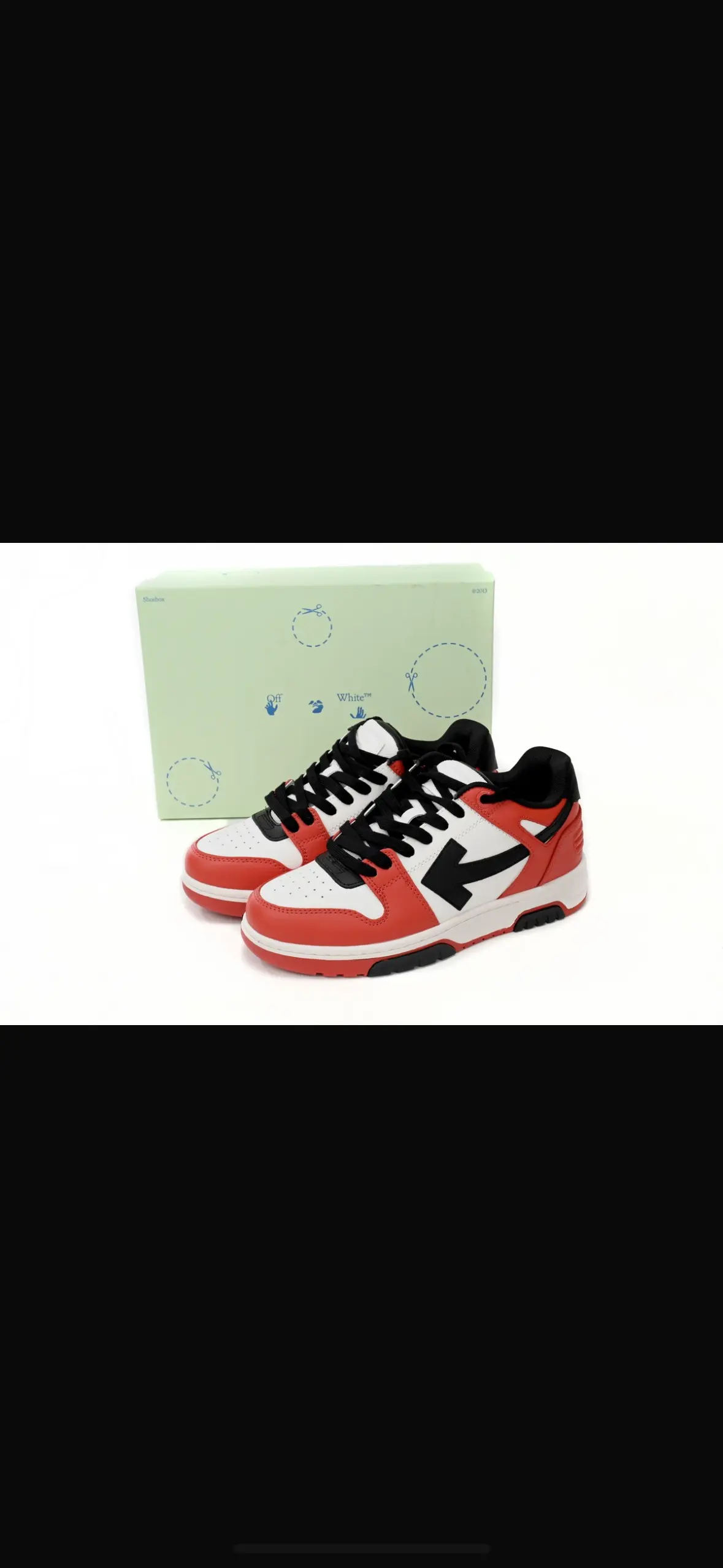 OFF-WHITE out the office Red Elephand.shoes