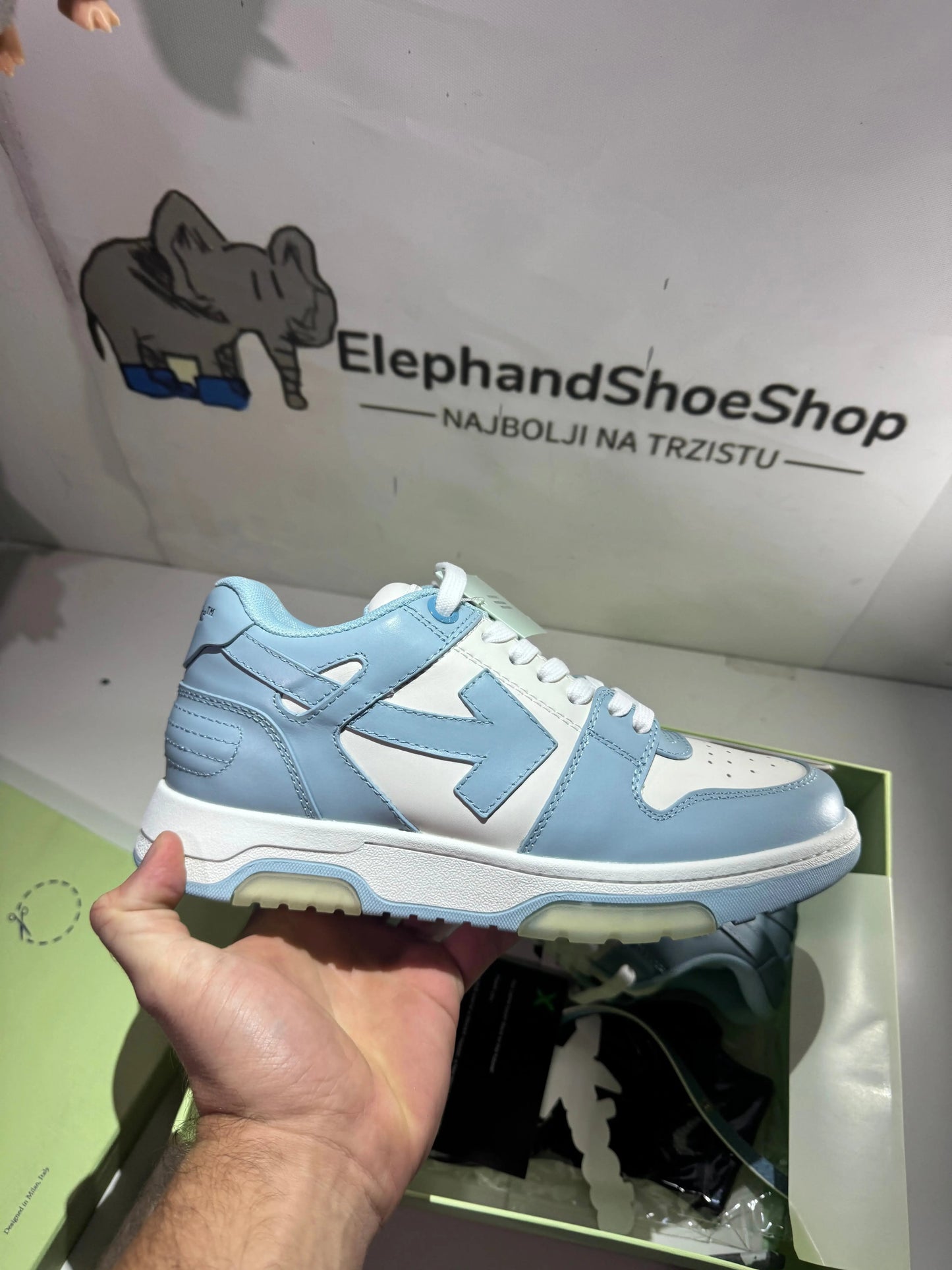 Off White Out the Office Baby Blue (Odmah Dostupne) br 42 Elephand.shoes