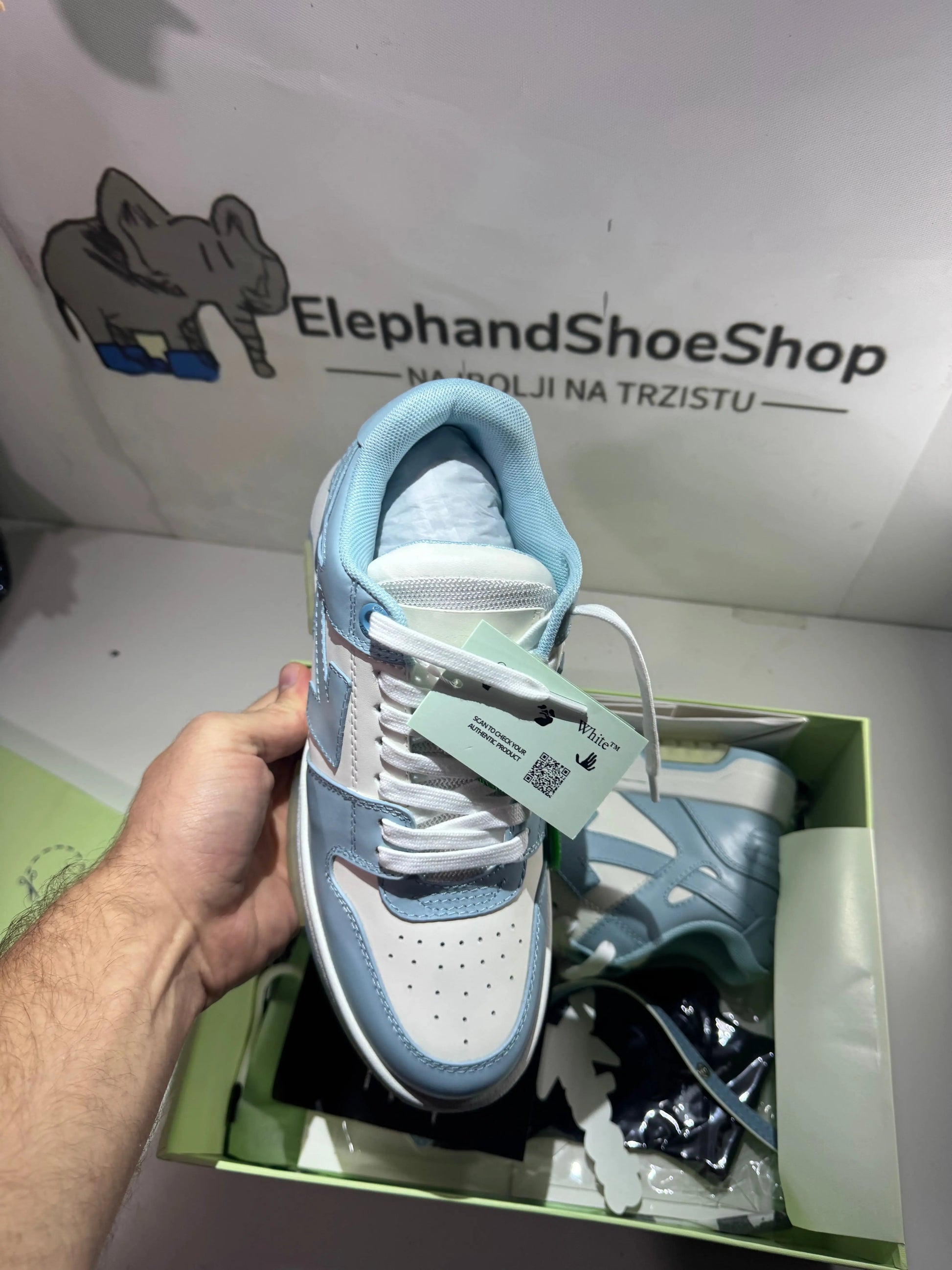 Off White Out the Office Baby Blue (Odmah Dostupne) br 42 Elephand.shoes
