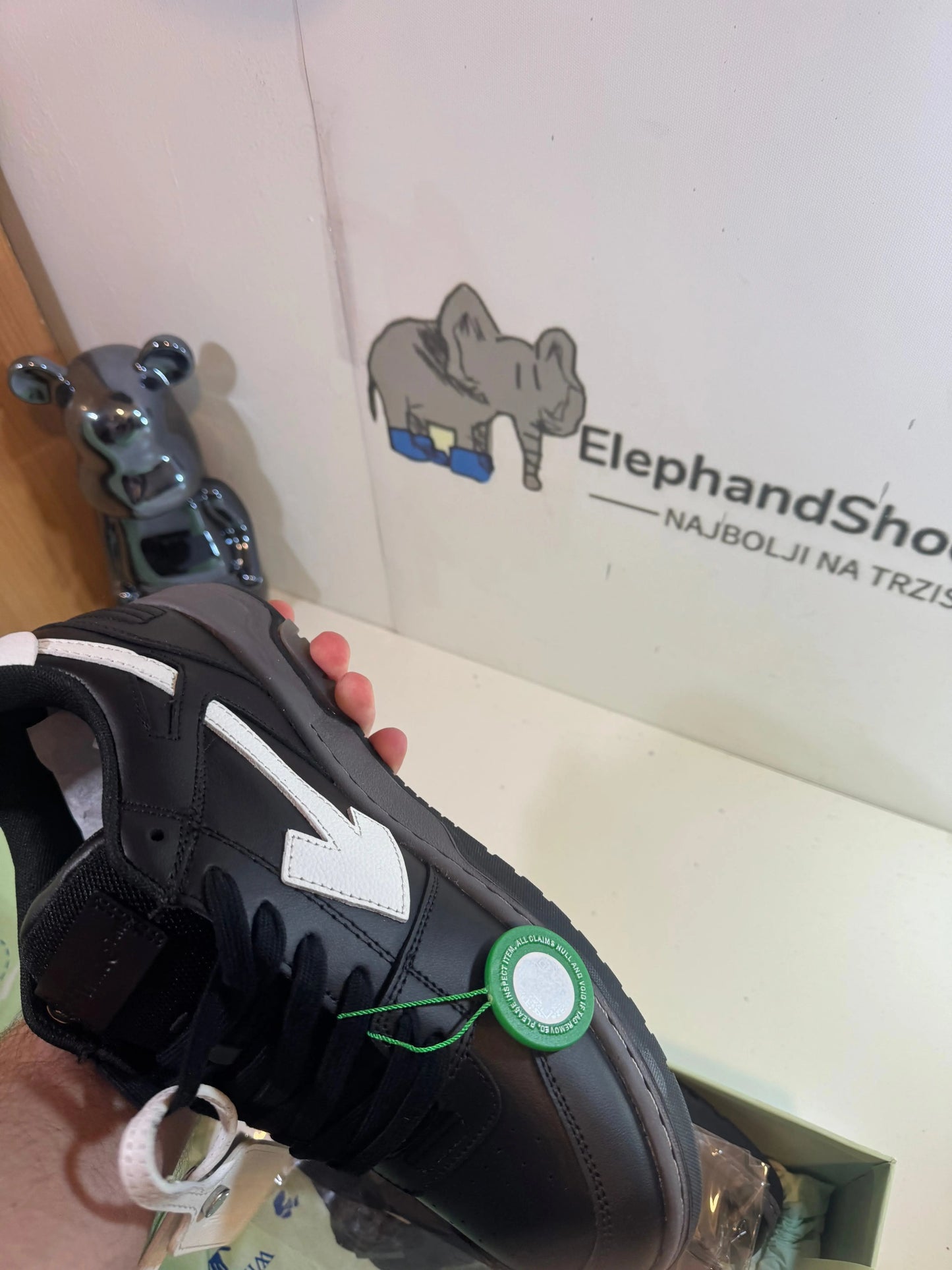 Off White Out the Office Black (Odmah Dostupne) br 44 Elephand.shoes