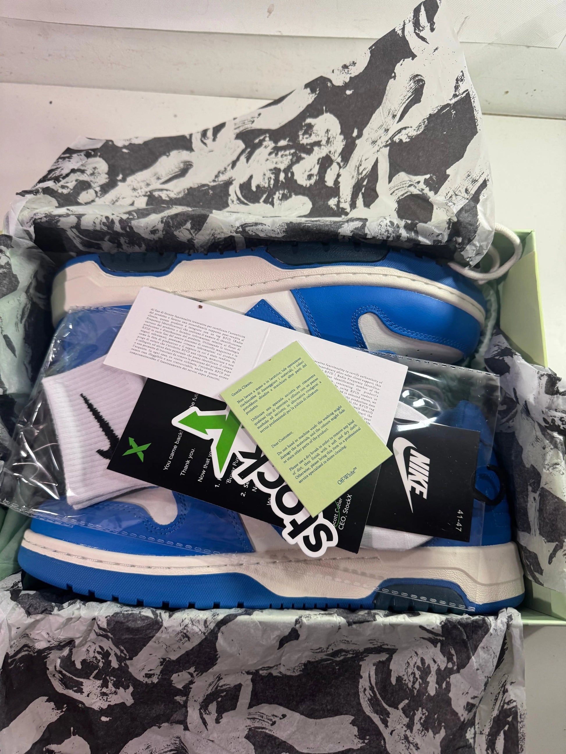 Off White Out the Office Blue (Odmah Dostupne) br 38 Elephand.shoes