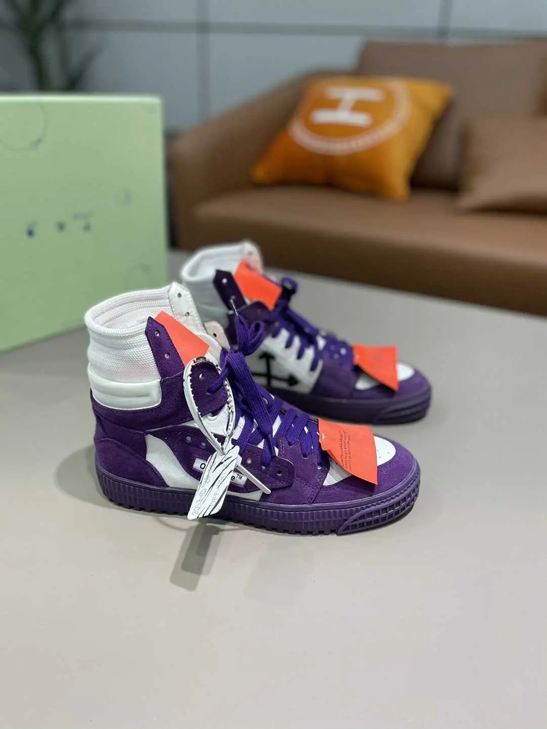 Off-White "Off-Court" 3.0 High-Top Purple Elephand.shoes