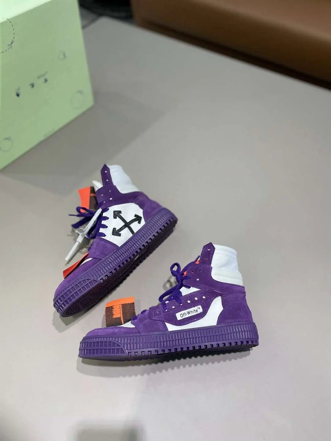 Off-White "Off-Court" 3.0 High-Top Purple Elephand.shoes