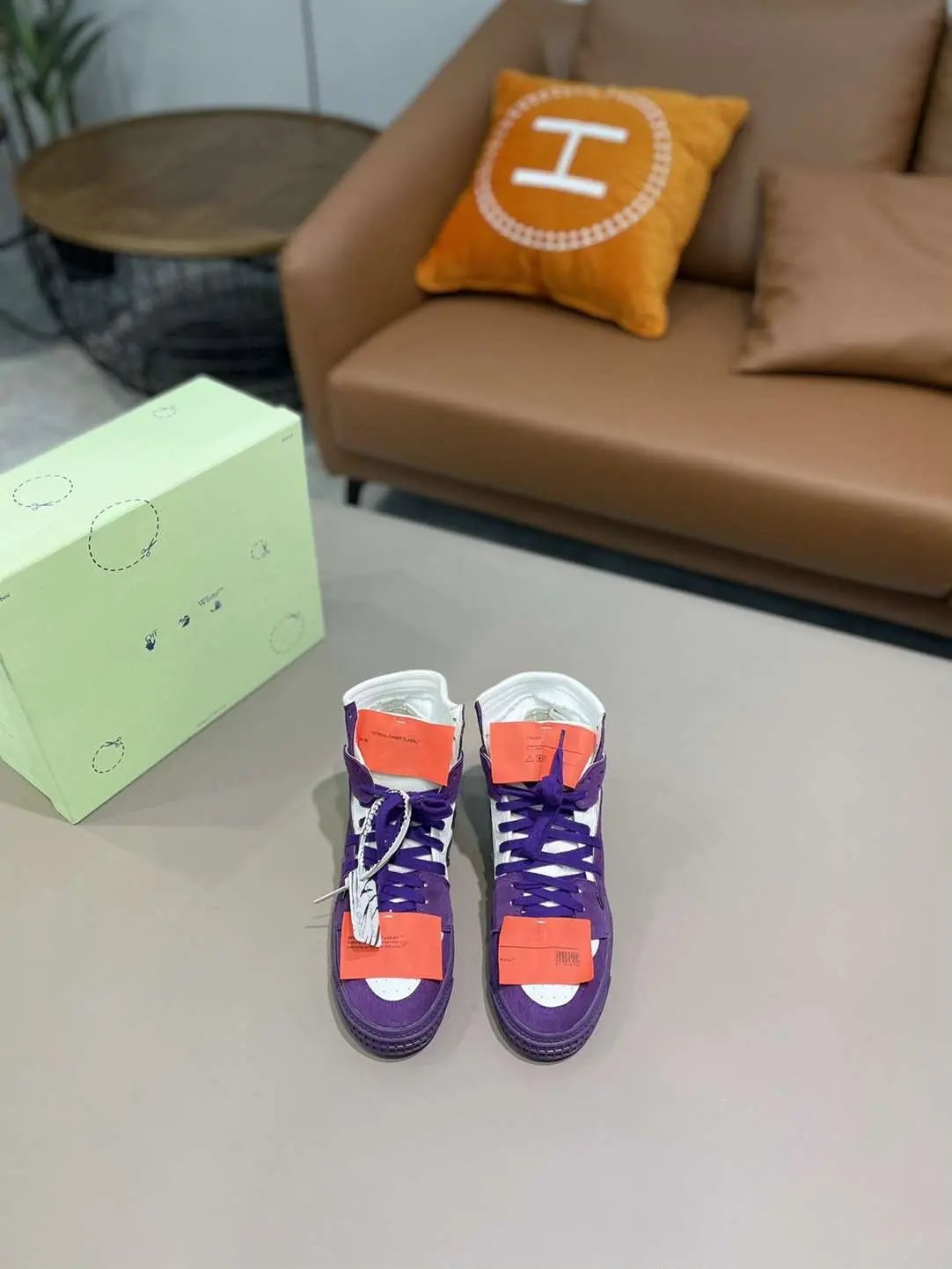 Off-White "Off-Court" 3.0 High-Top Purple Elephand.shoes