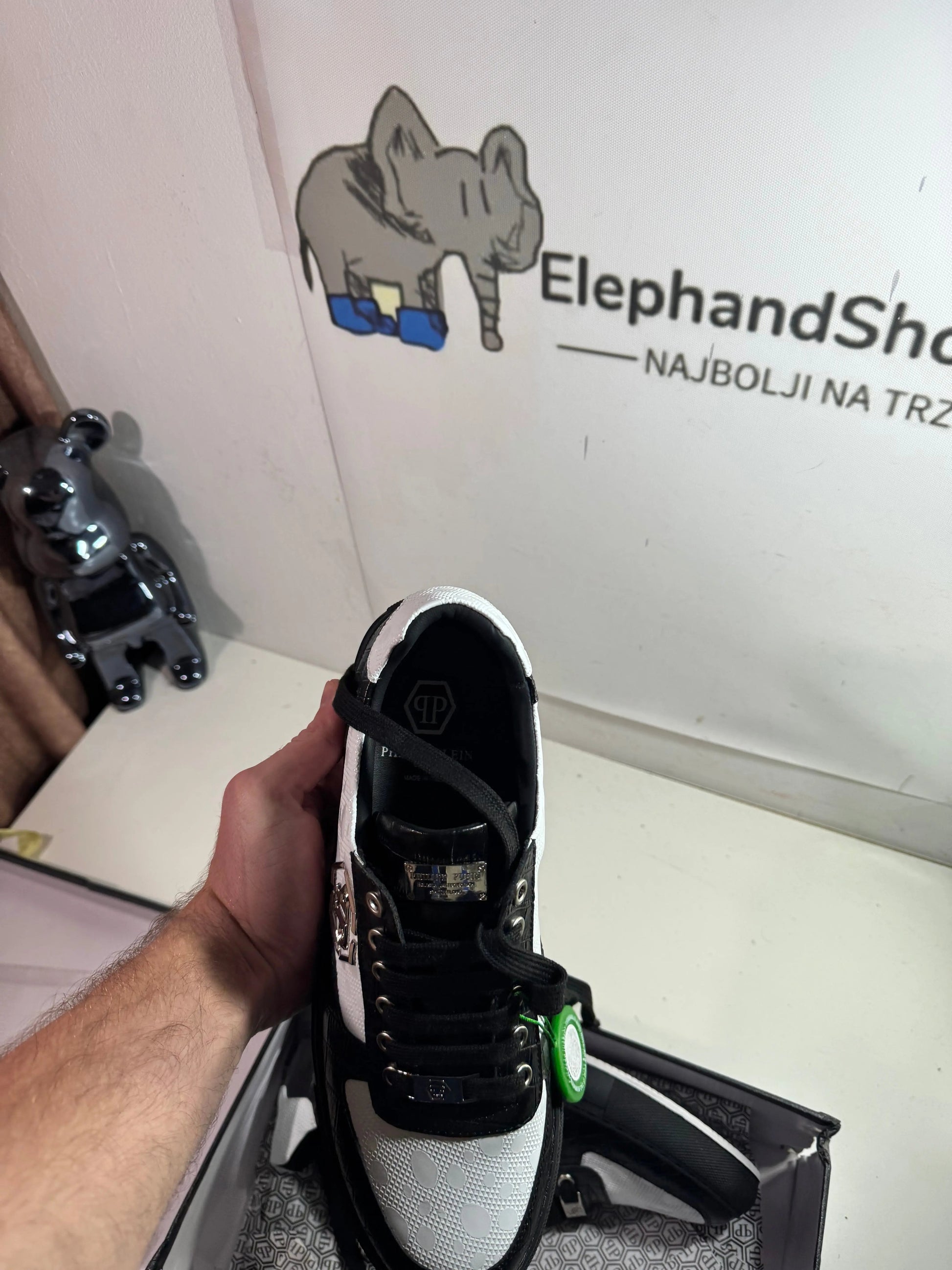 Philip Plein Black White (Odmah Dostupne) br 43 45 Elephand.shoes