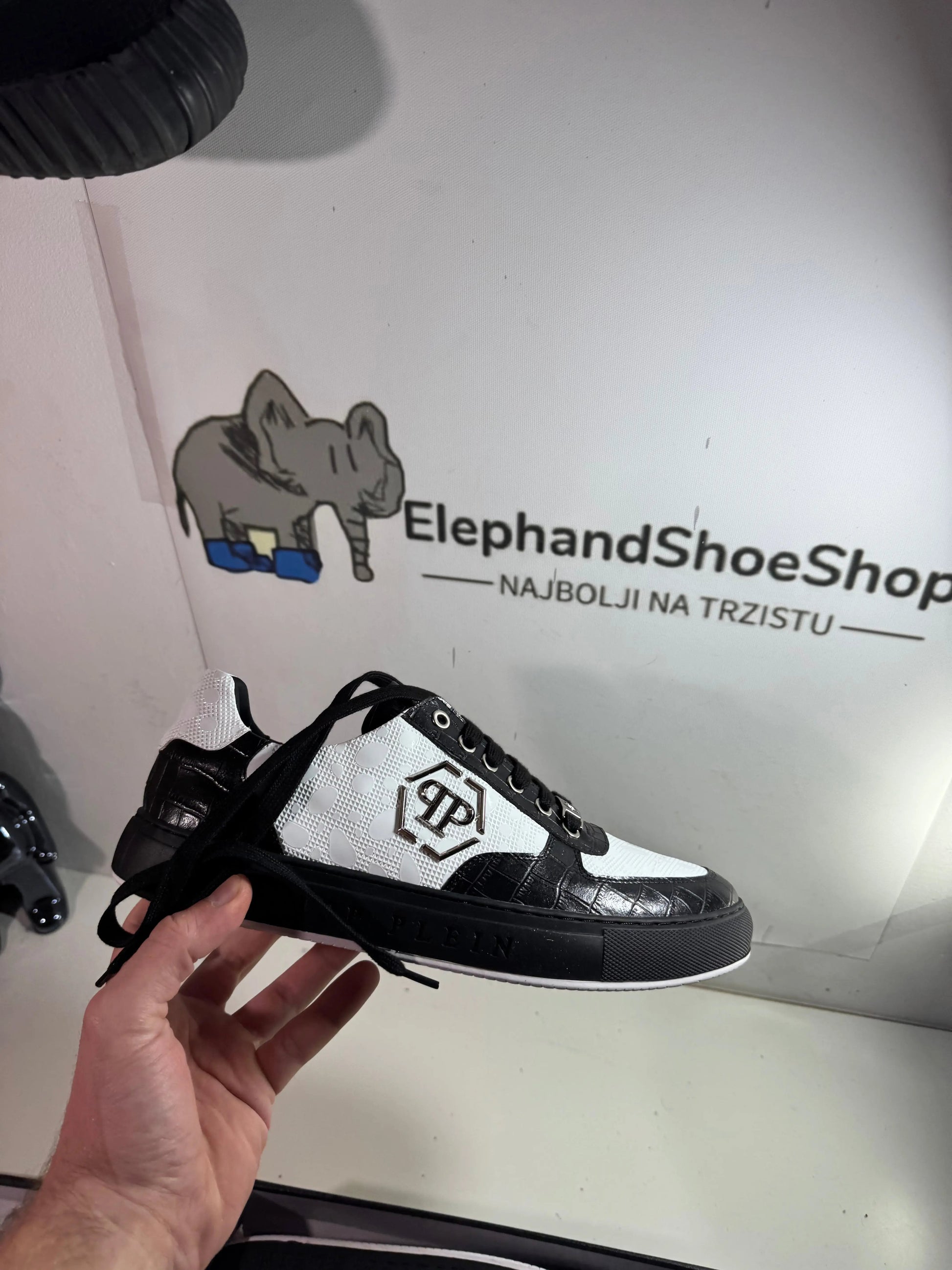 Philip Plein Black White (Odmah Dostupne) br 43 45 Elephand.shoes