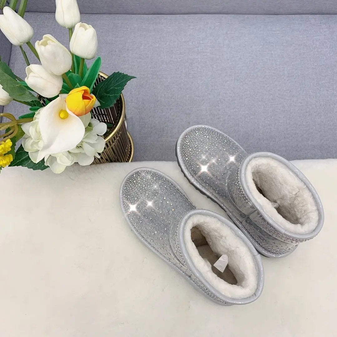 Ugg boots ultra mini silver crystal Elephand.shoes