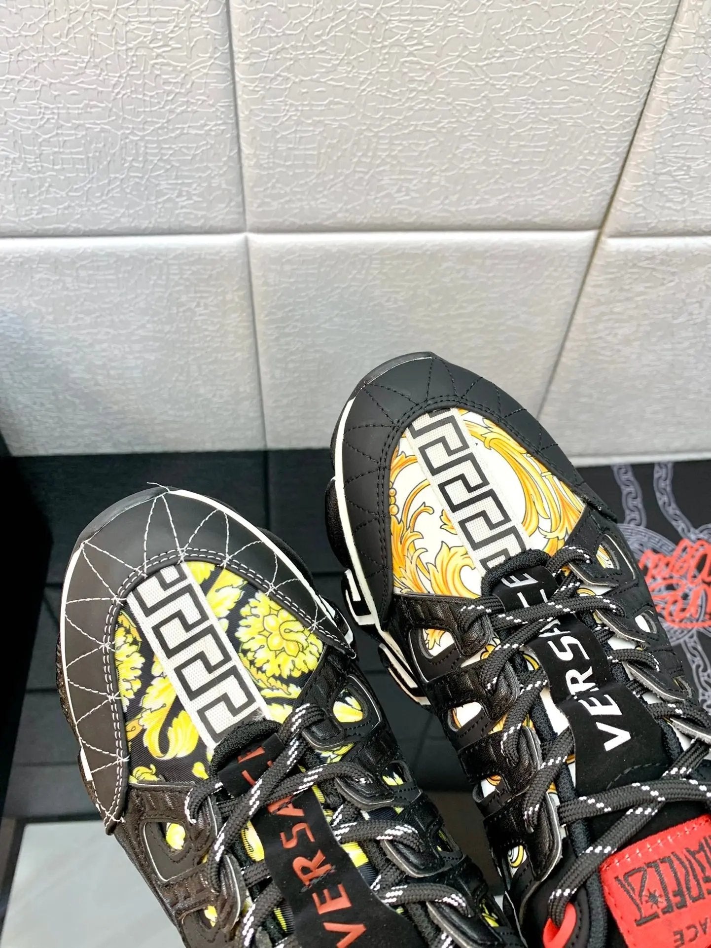 Versace  Balck Gold Elephand.shoes