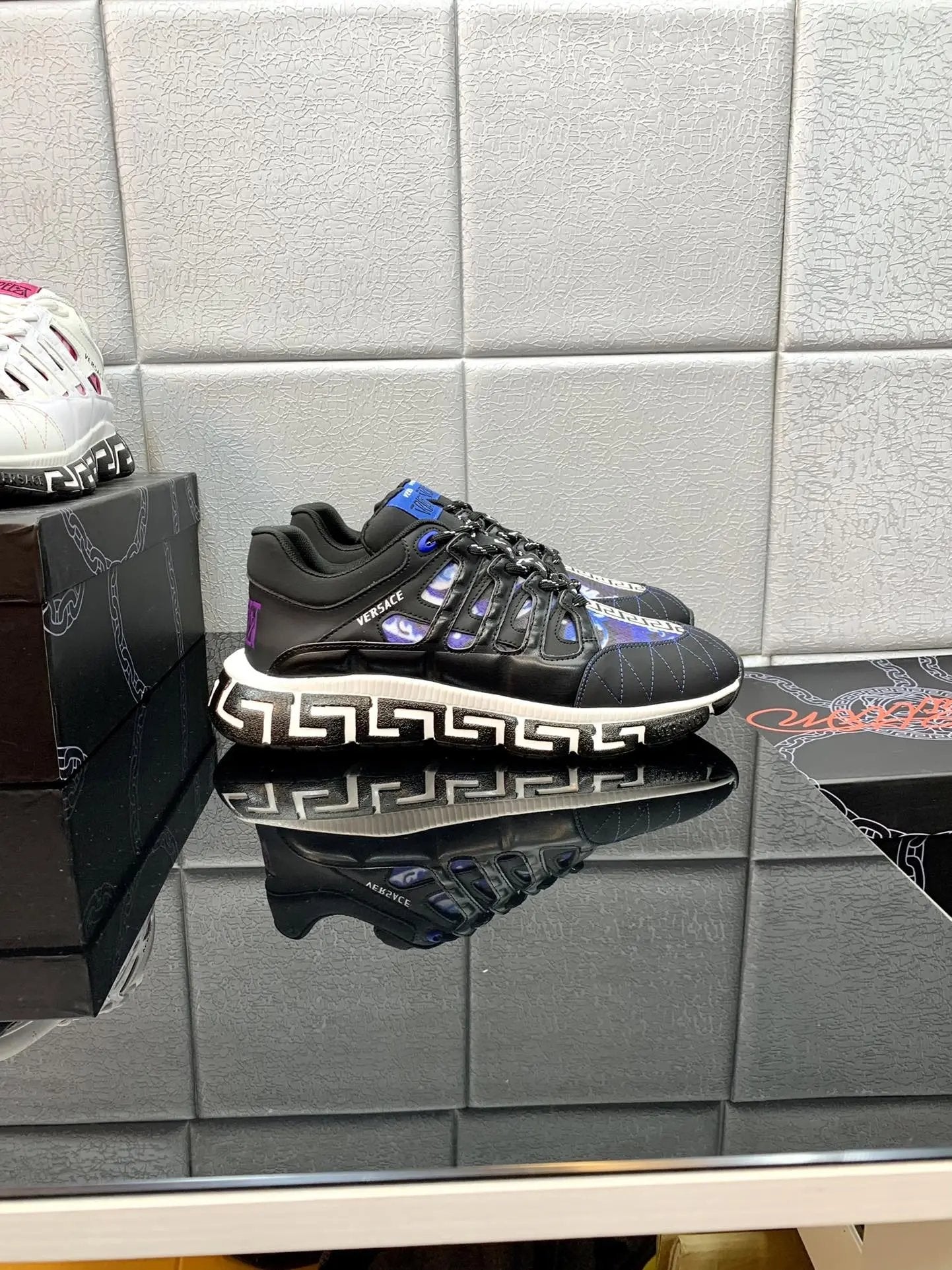 Versace Blue Purple Elephand.shoes