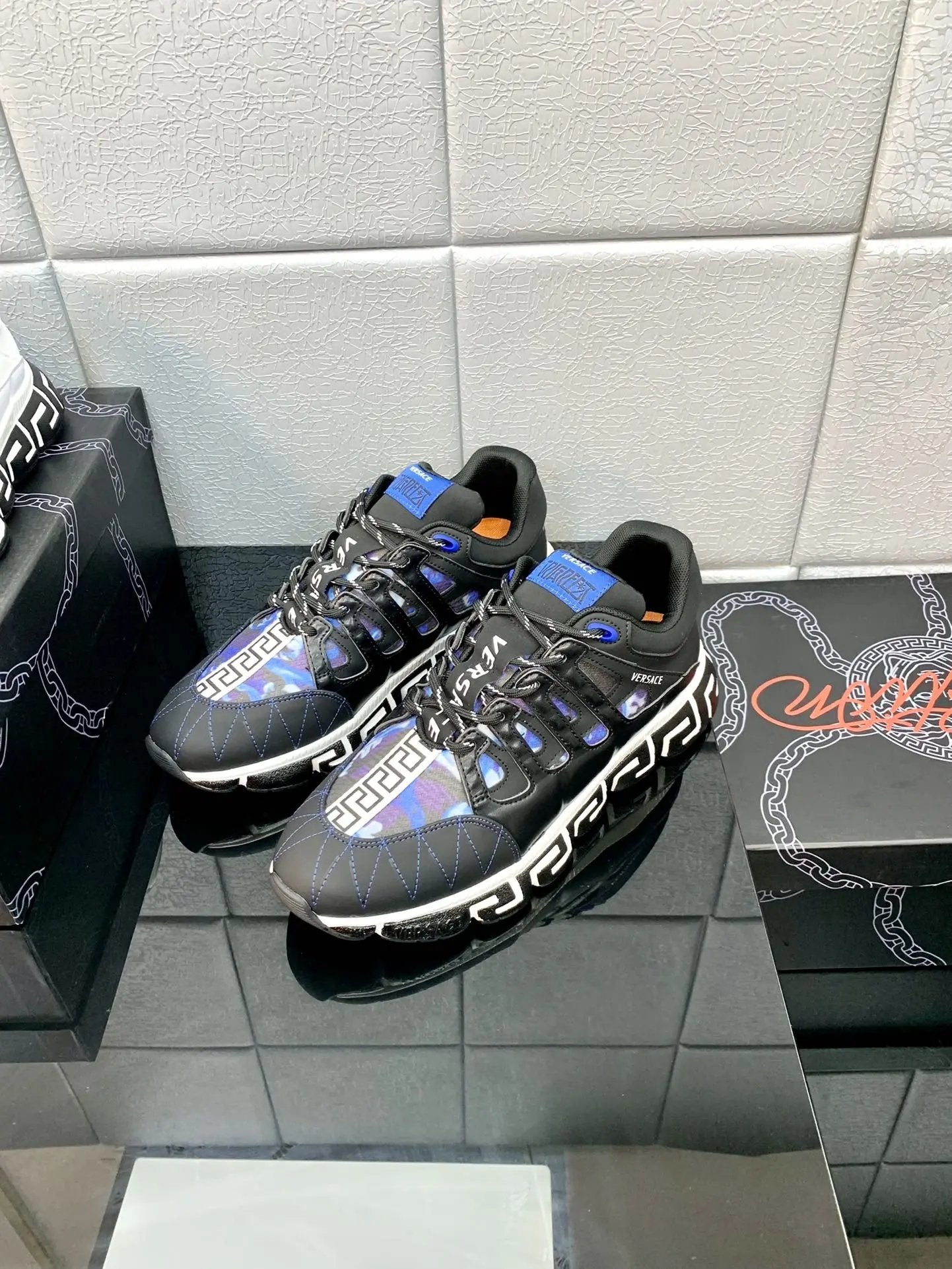 Versace Blue Purple Elephand.shoes