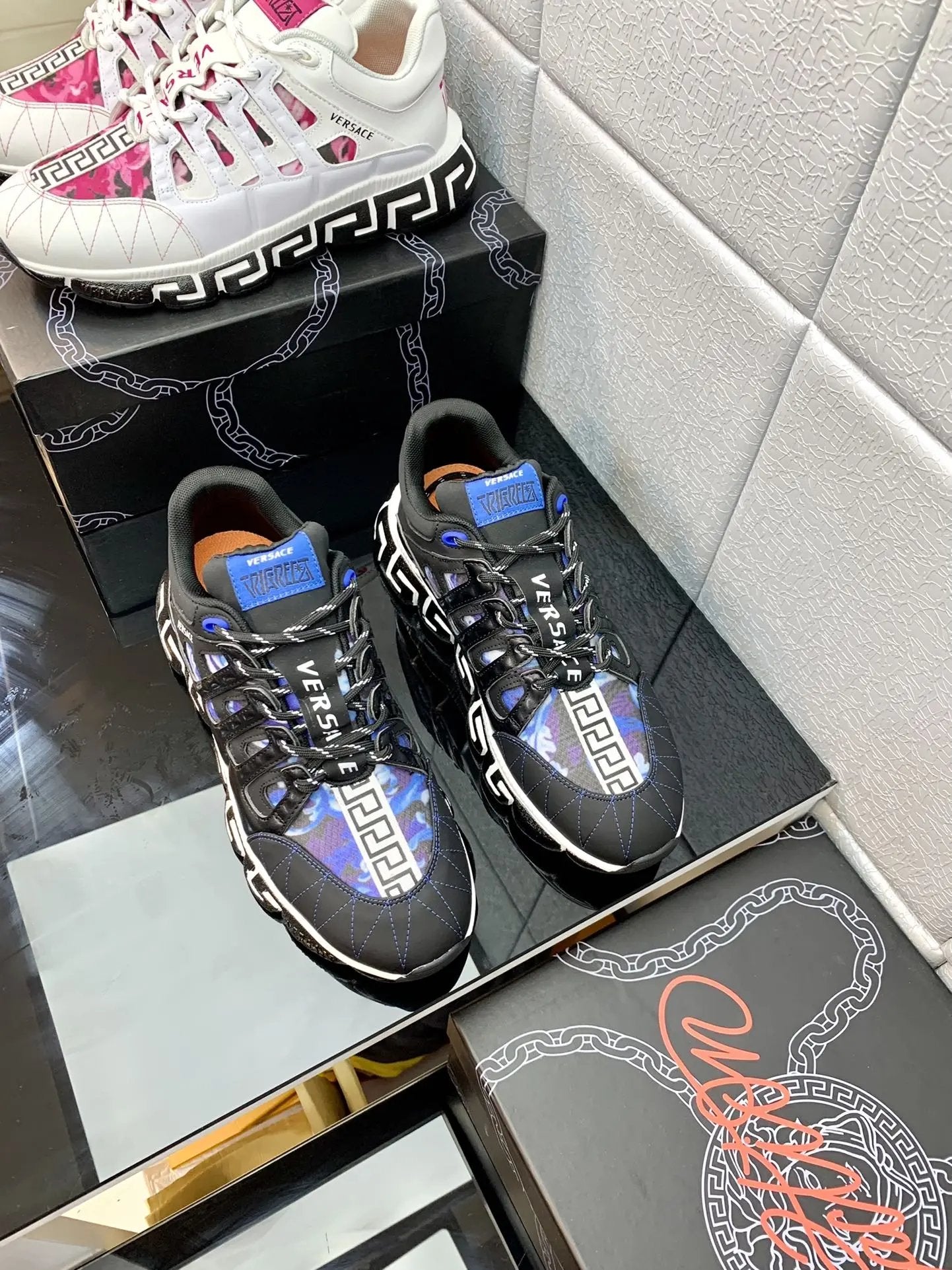 Versace Blue Purple Elephand.shoes