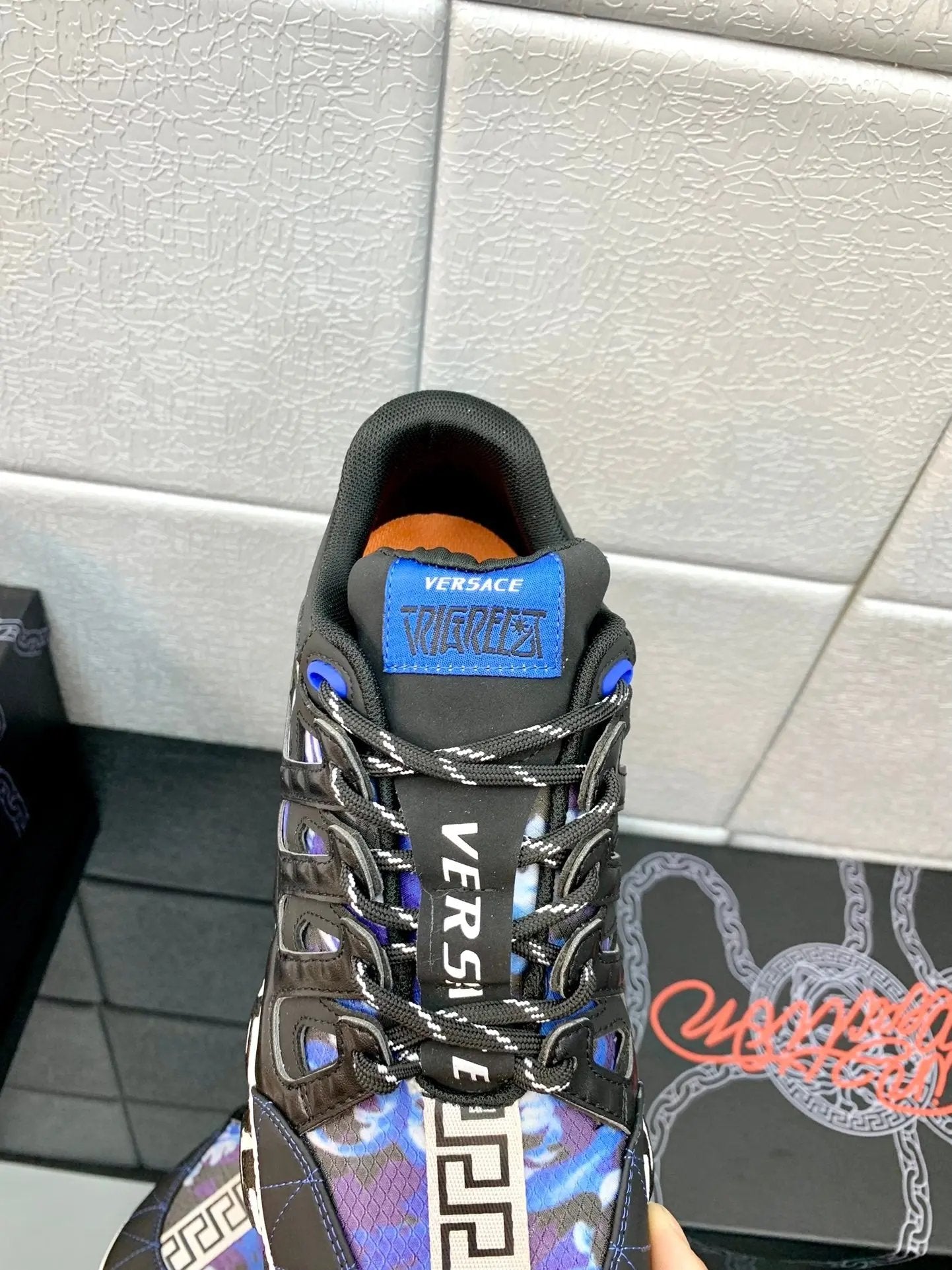 Versace Blue Purple Elephand.shoes