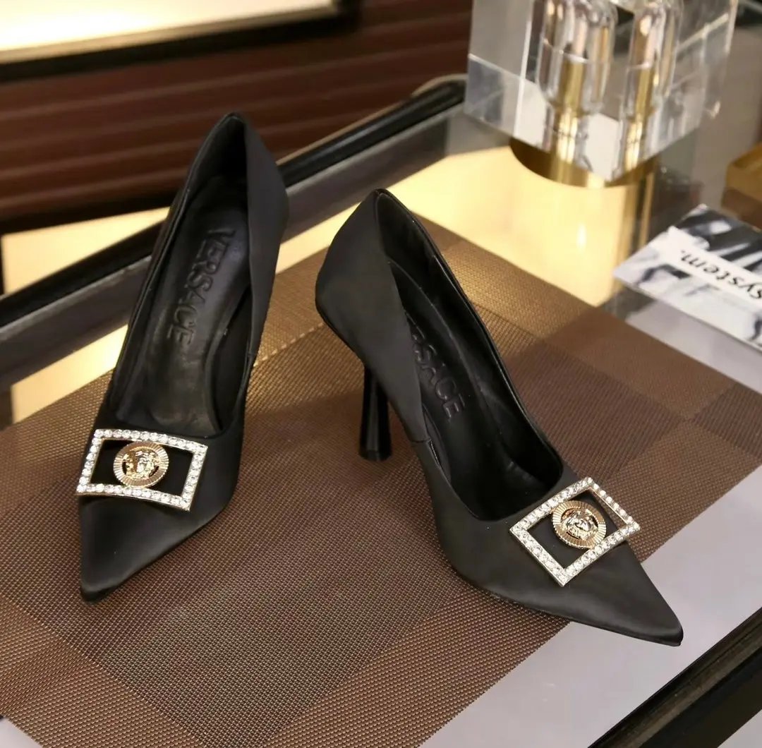Versace High Heels Black Elephand.shoes