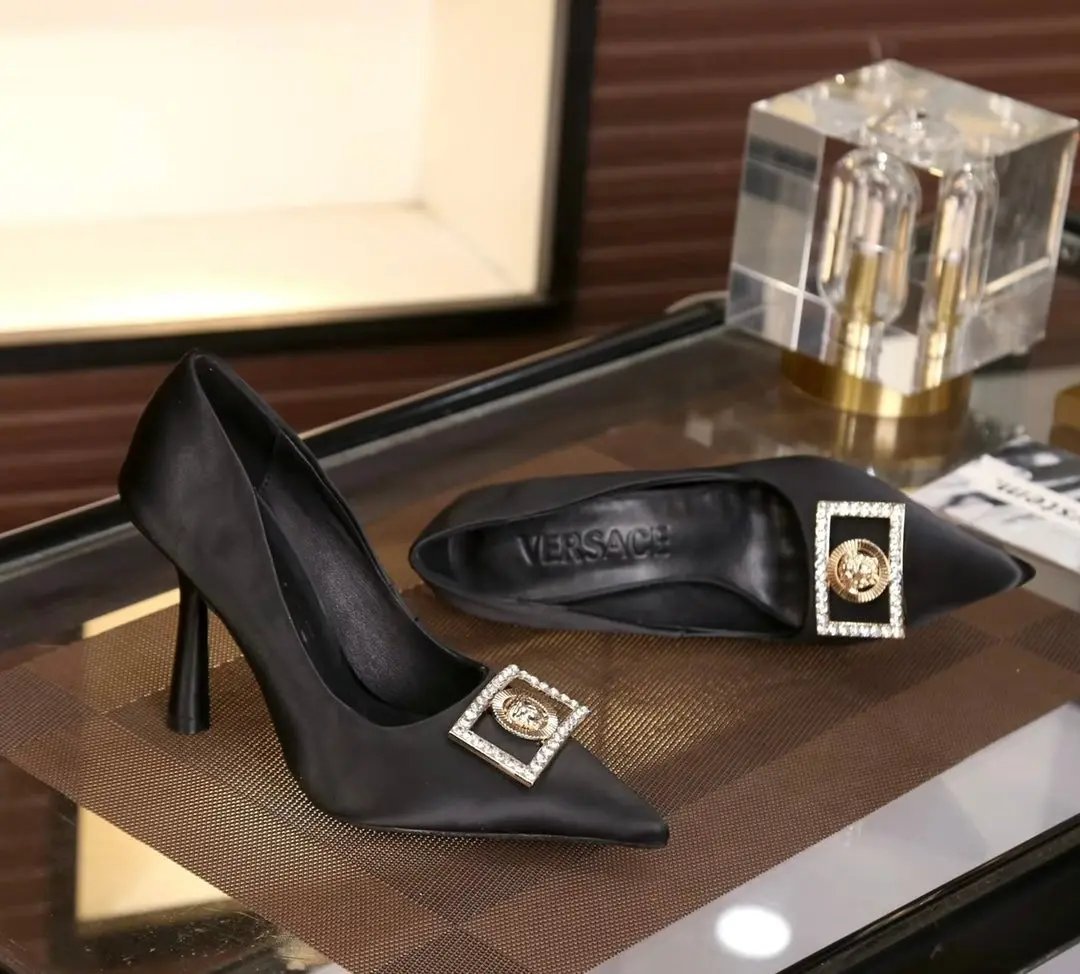 Versace High Heels Black Elephand.shoes
