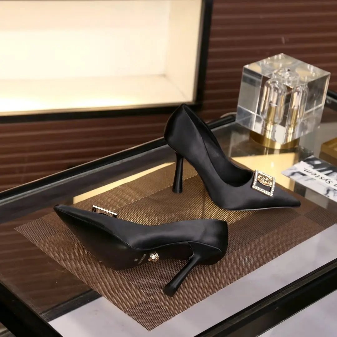 Versace High Heels Black Elephand.shoes