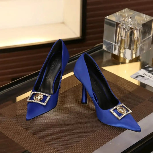 Versace High Heels Blue Elephand.shoes