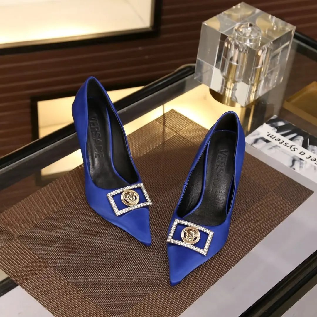 Versace High Heels Blue Elephand.shoes