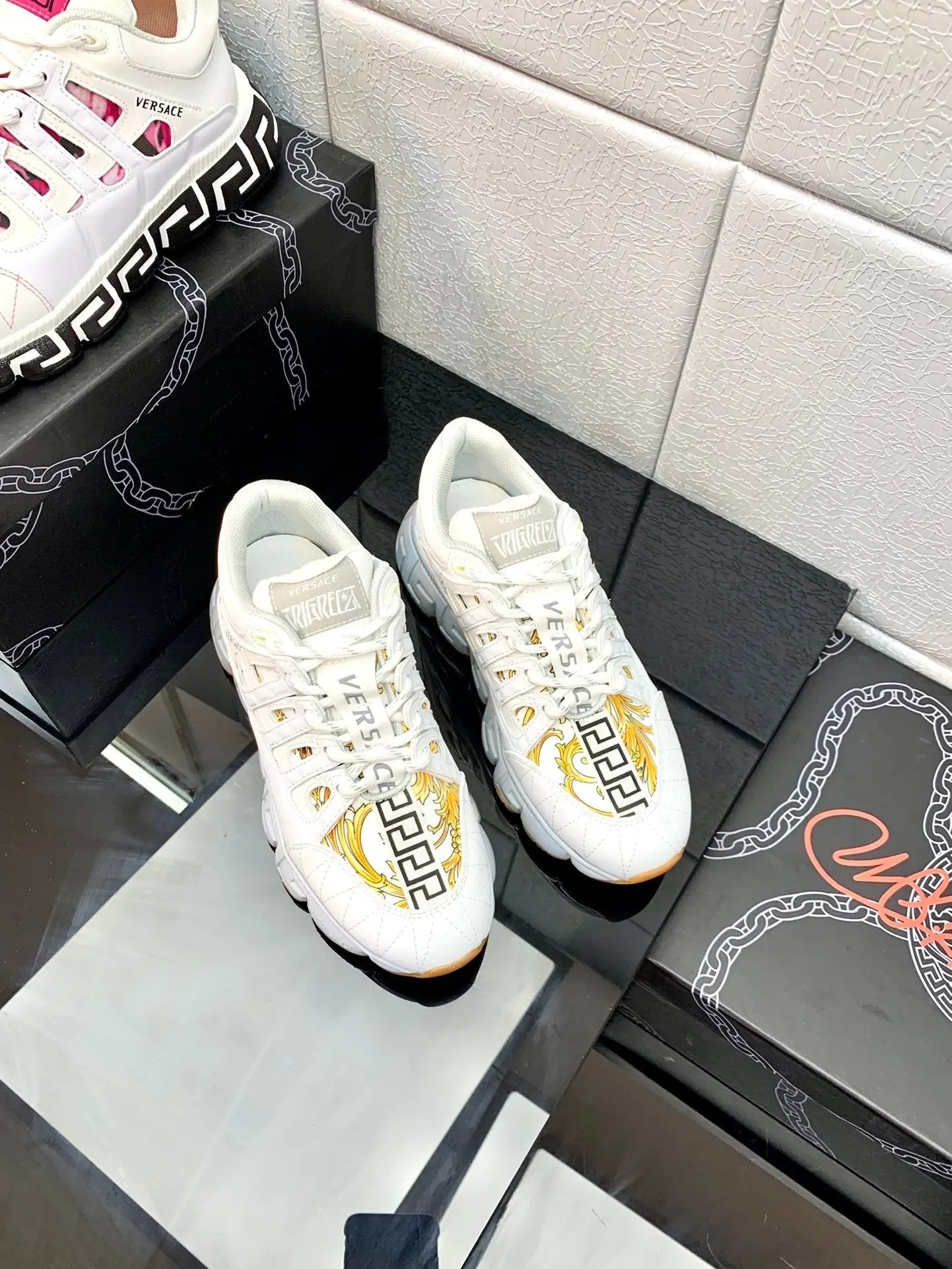 Versace White Elephand.shoes