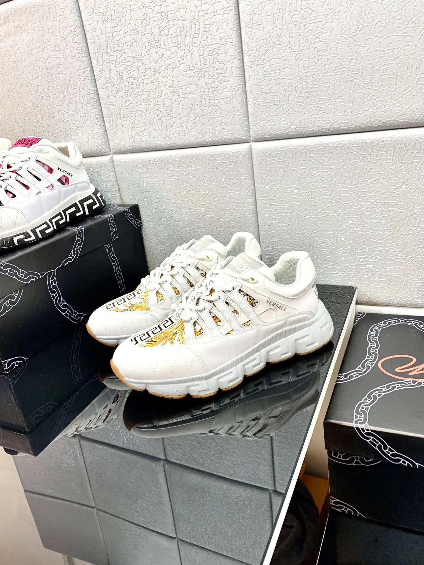 Versace White Elephand.shoes