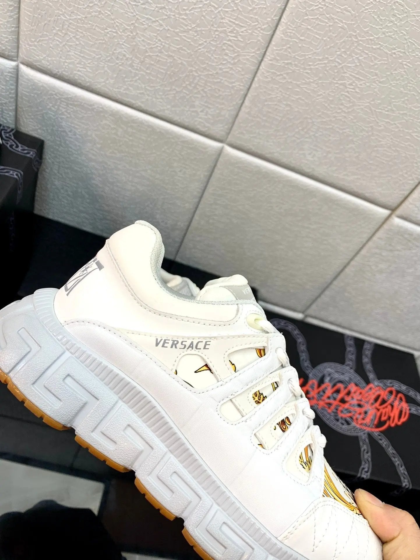 Versace White Elephand.shoes