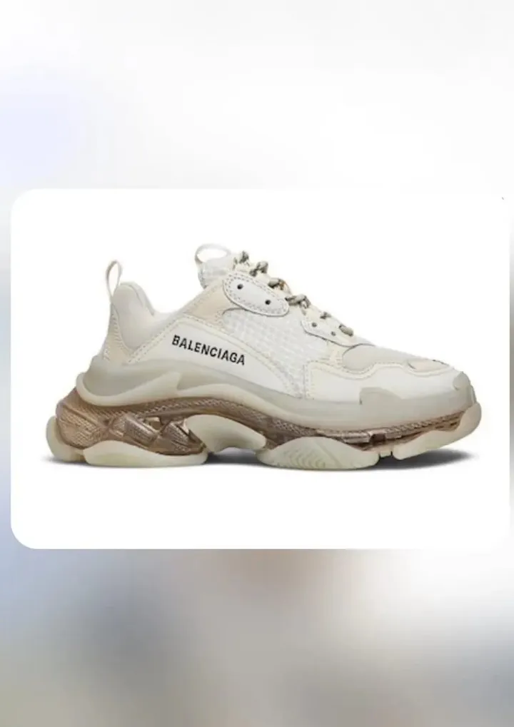 Balnciaga Triple S White tenisice — bočni prikaz