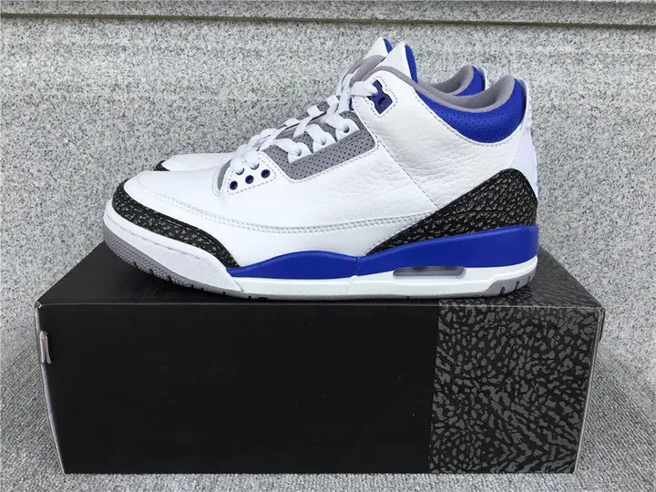 Jordan 3 Racer Blue tenisice — bočni prikaz