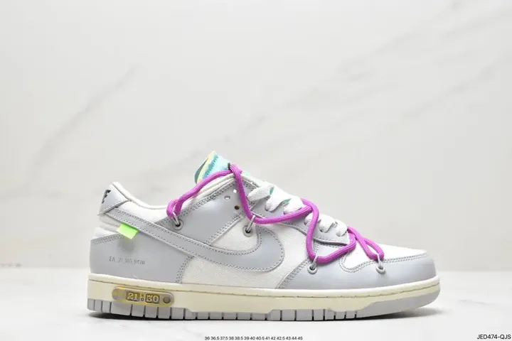Off White Dunk "lot 21" tenisice — bočni prikaz