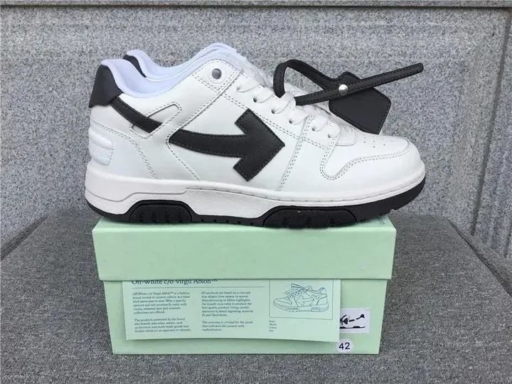 OFF-WHITE out the office White /Black tenisice — bočni prikaz