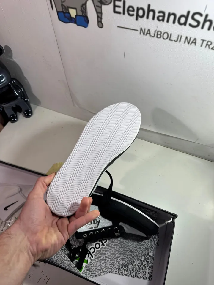 Philip Plein Black White tenisice — bočni prikaz