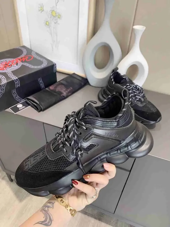 Versace Chain Reaction Balck tenisice — bočni prikaz